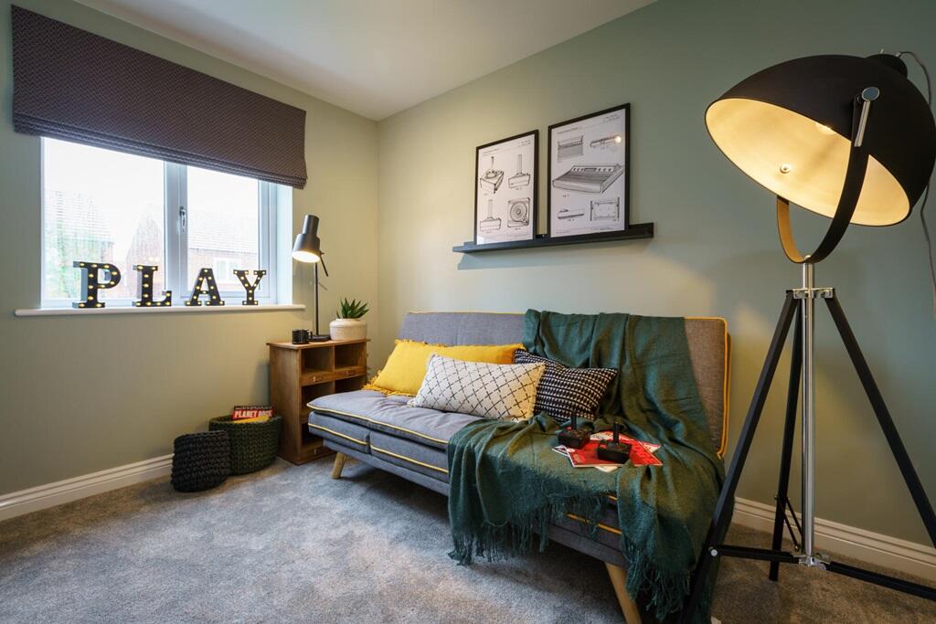 Whilst the third bedroom is an ideal space for a home study