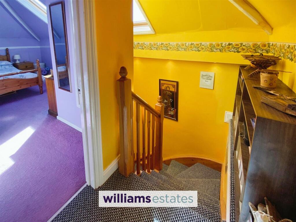 stairs to the upper floor