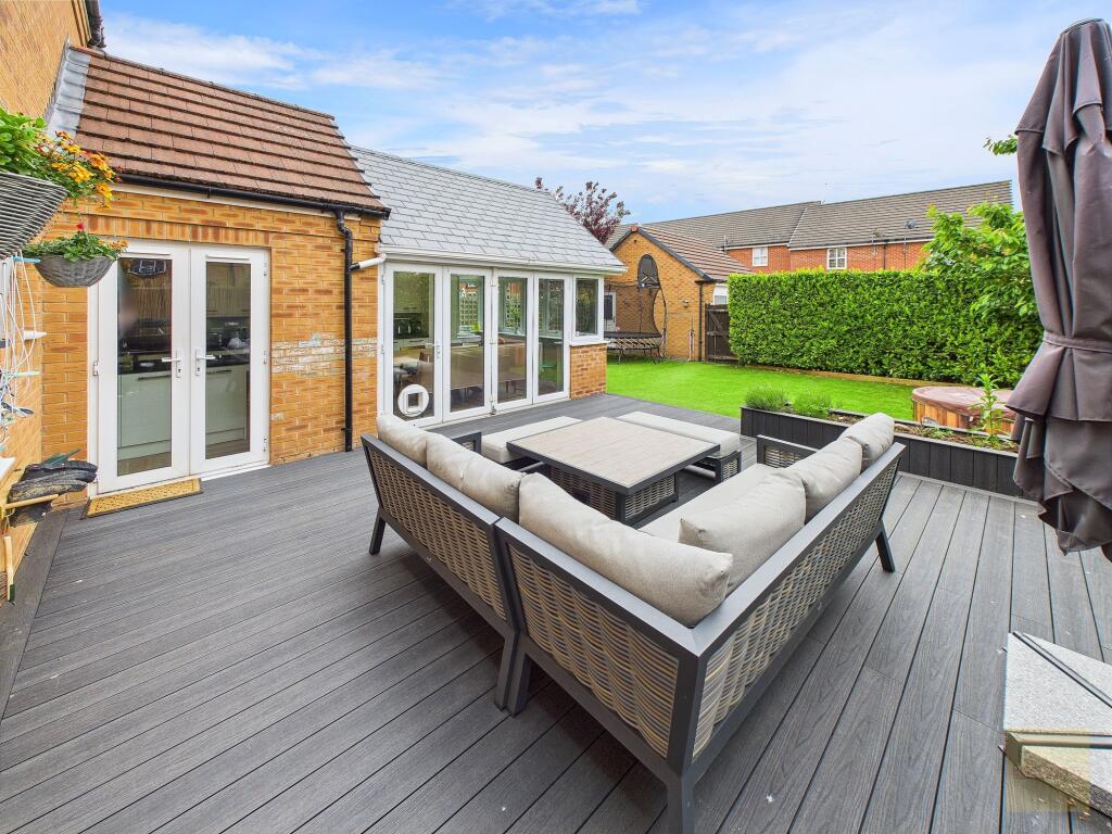 Decking area in the garden