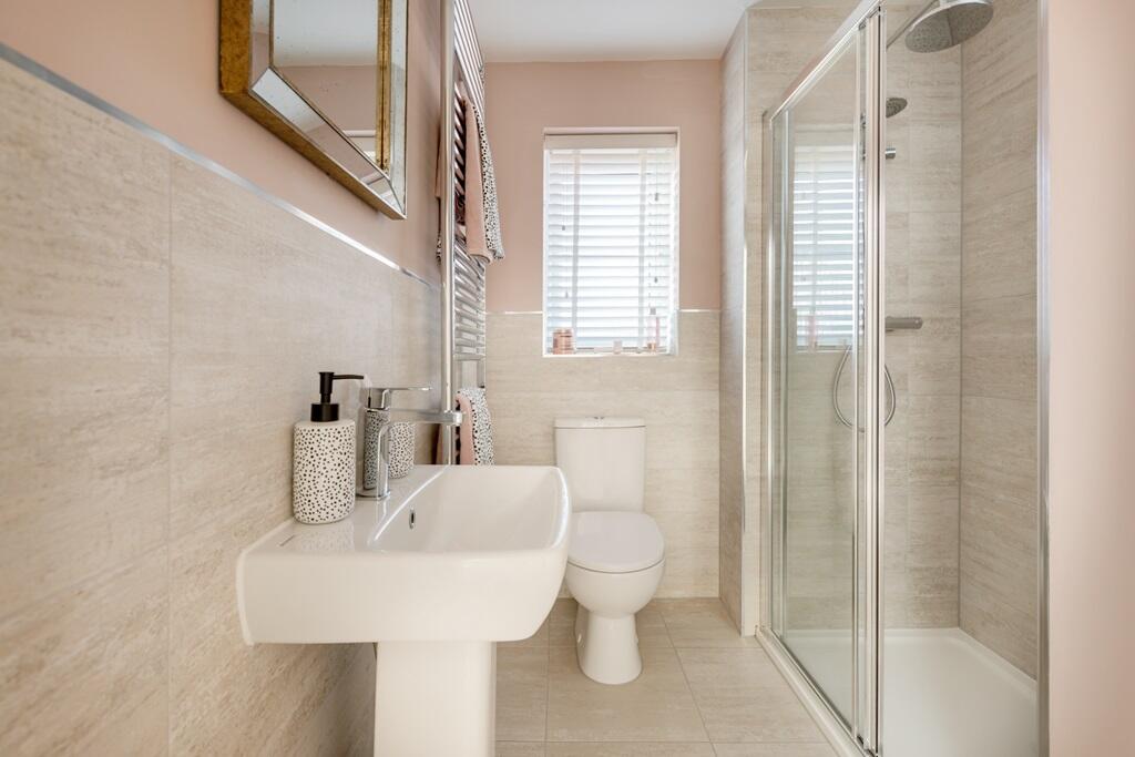 Bedroom two's en suite is ideal for guests or resident teenagers