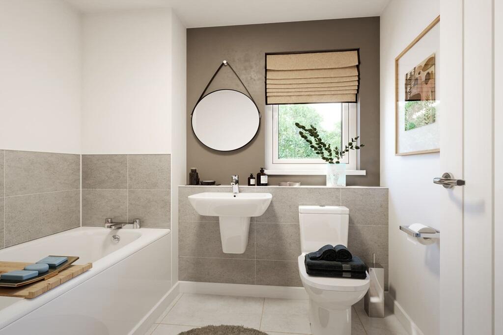 Personalise the bathroom with a range of wall tiles and flooring options