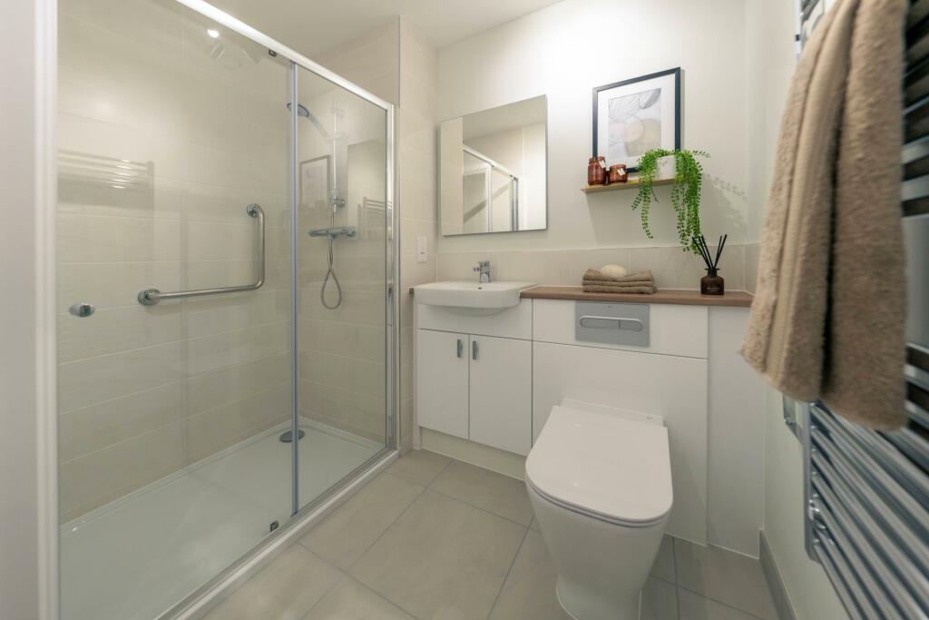 Hewson Court, Hexham - Shower Room  
