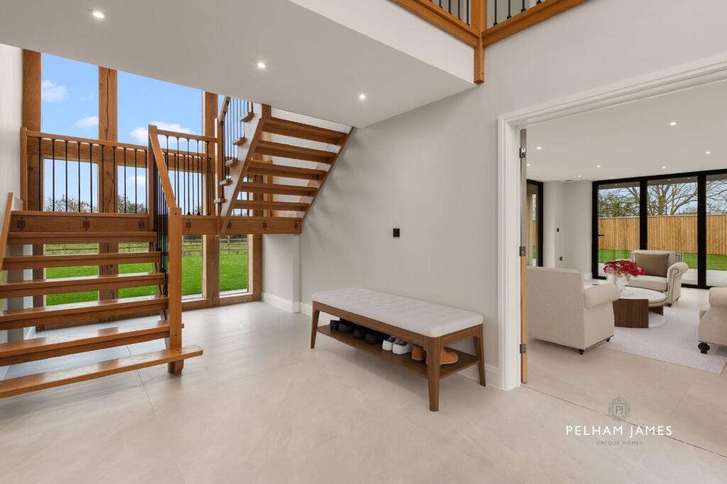 Entrance Hallway, Redwing House, Great Easton (virtually staged image)