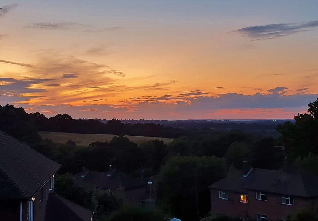 sunset to front