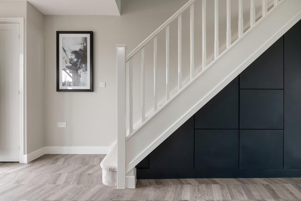 Making use of all spaces - handy understairs storage