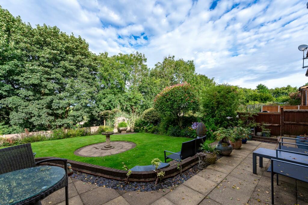 The west facing gardens