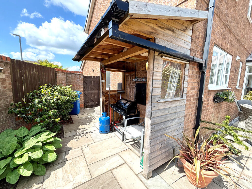 Covered BBQ area