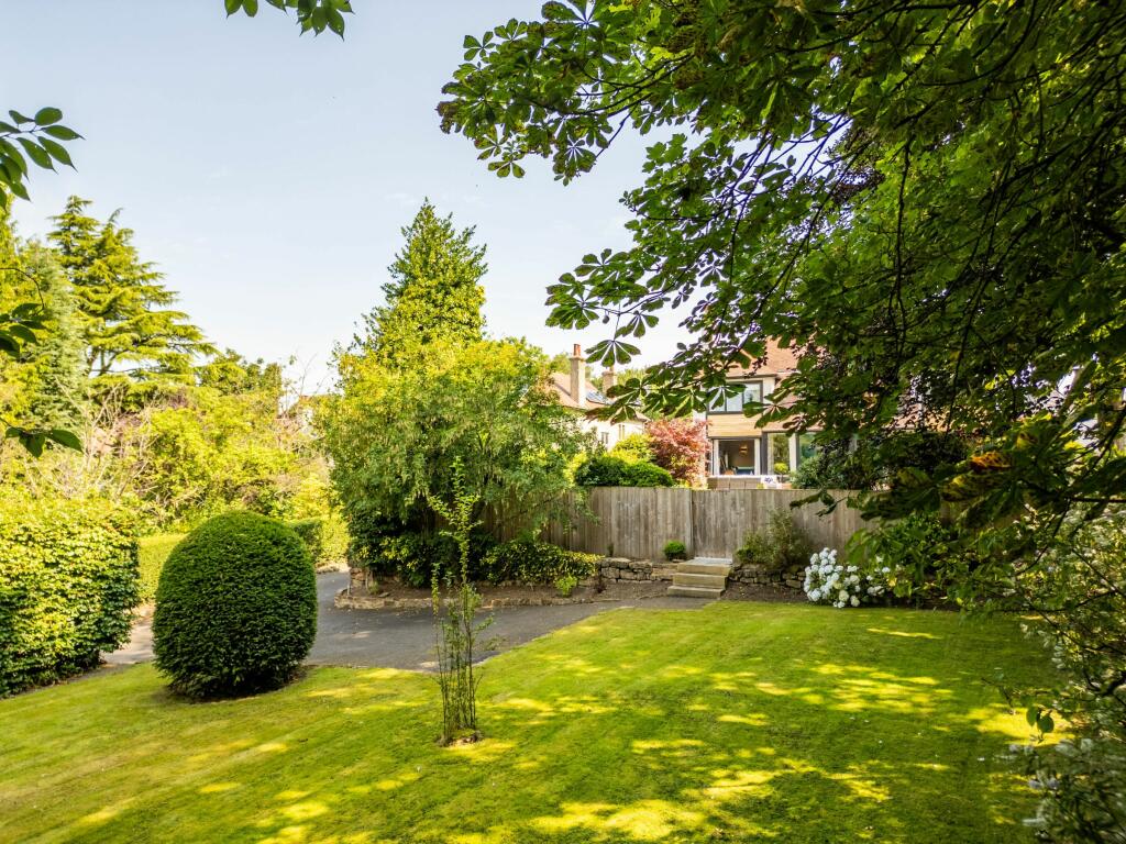 Front parking area &amp; garden