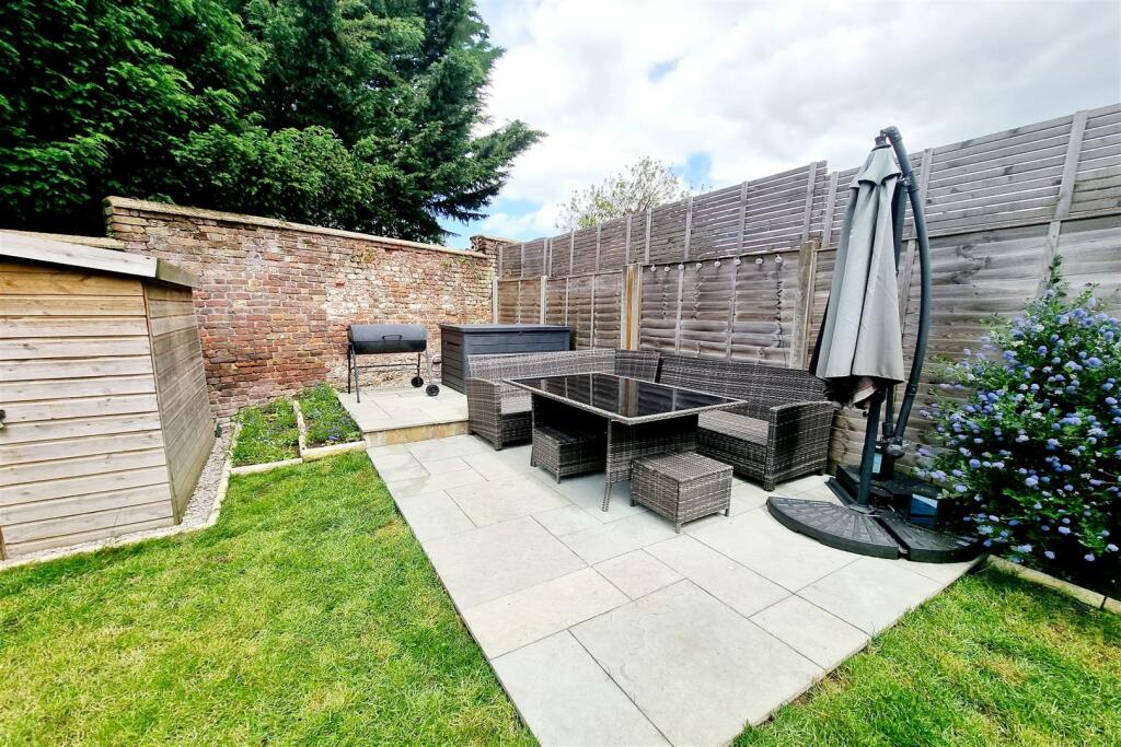 2 X PAVED PATIO AREAS TO REAR: