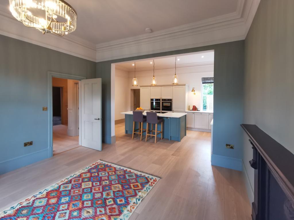 Open plan living area