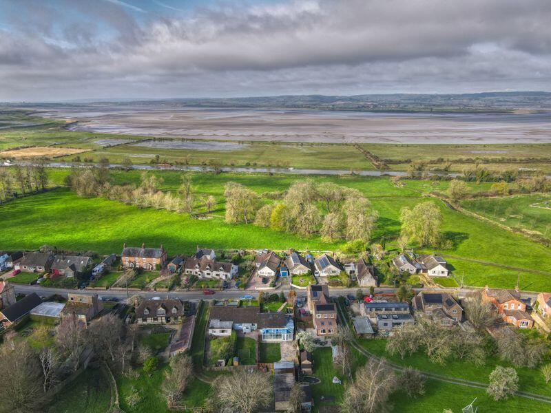 Aerial view from the rear