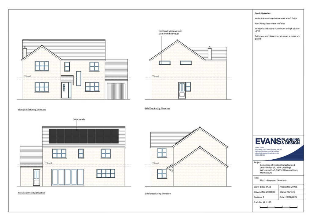 Proposed Elevations Plot 1