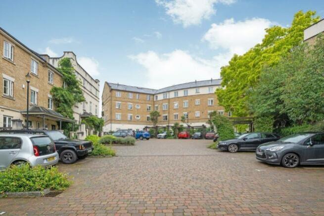 parking area and rear of building