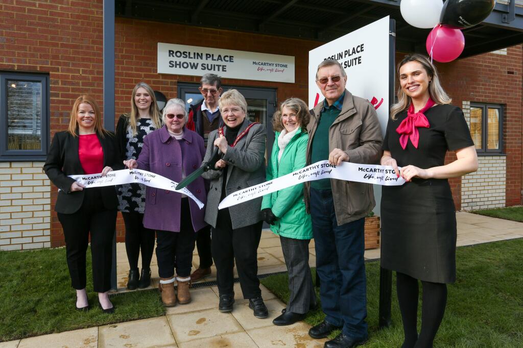 The official opening of the Sales Suite attended by the Mayor