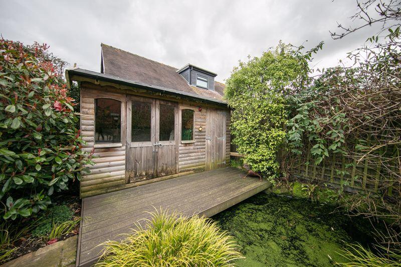 Summer house and pond