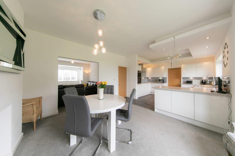 Dining area and kitchen