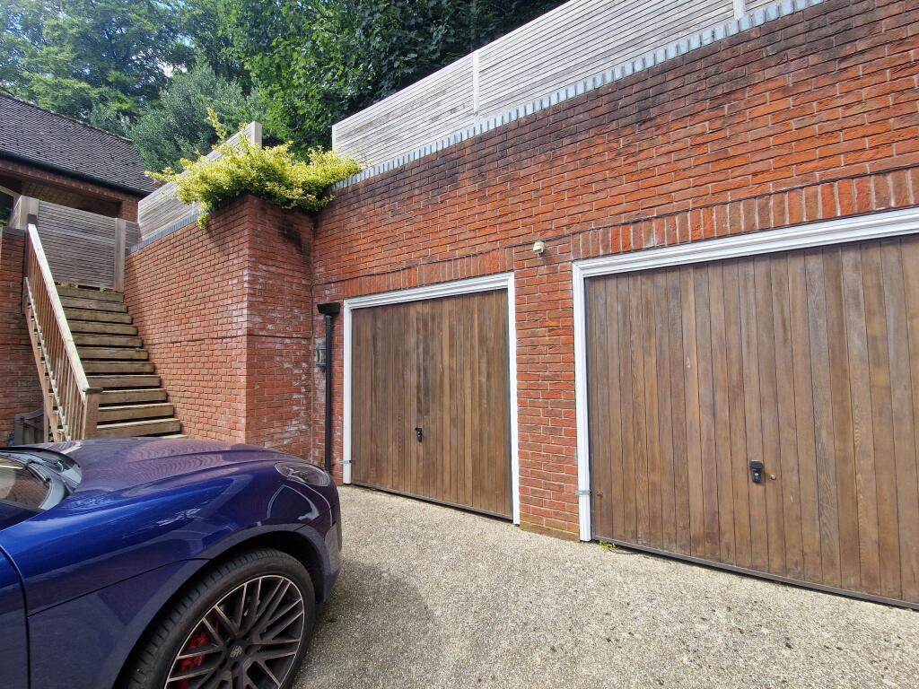 Garages and access to rear garden