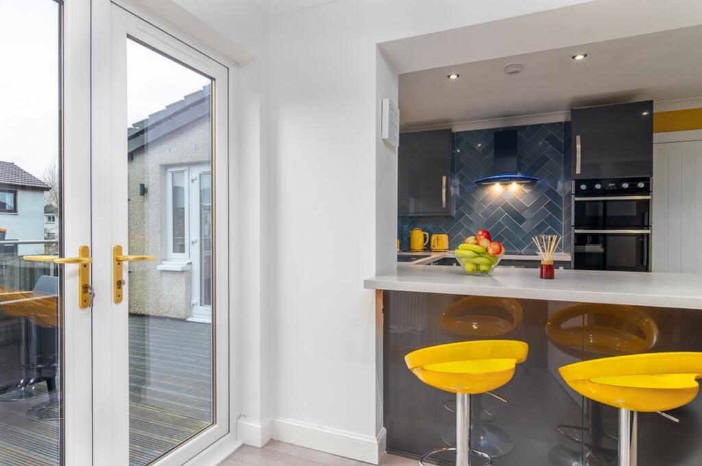 French doors to garden