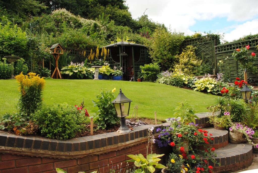 Garden during summer example