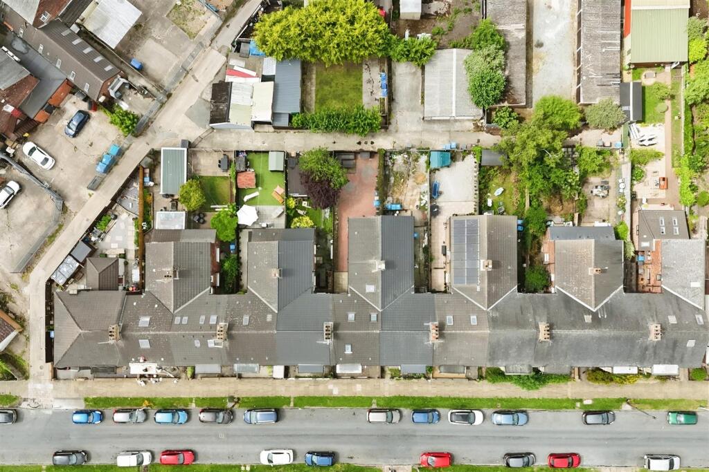 Aerial view of the property
