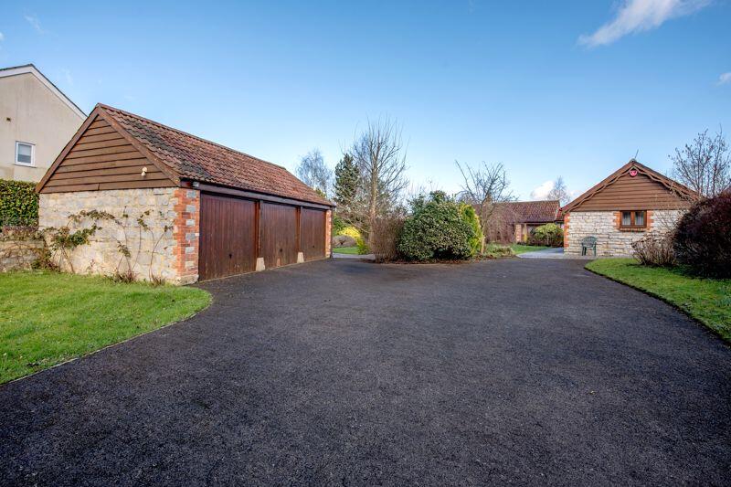 Driveway and triple garage
