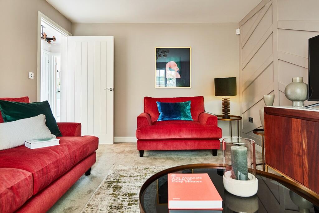 The lounge is cosy and spacious