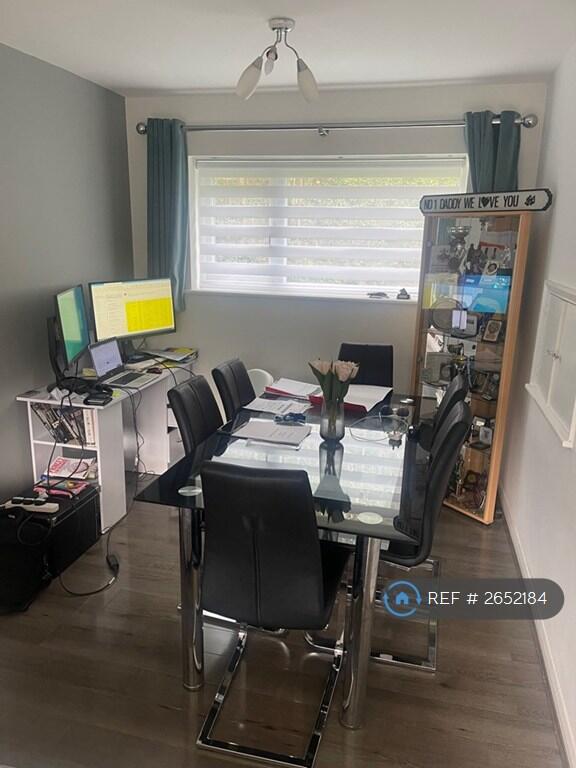 Living Room Dining Area And Office Space