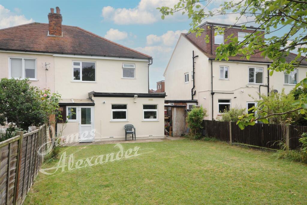 Rear of property