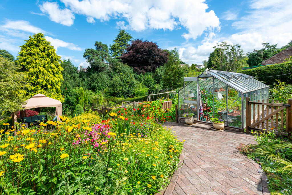Rear Garden &amp; Large Greenhouse