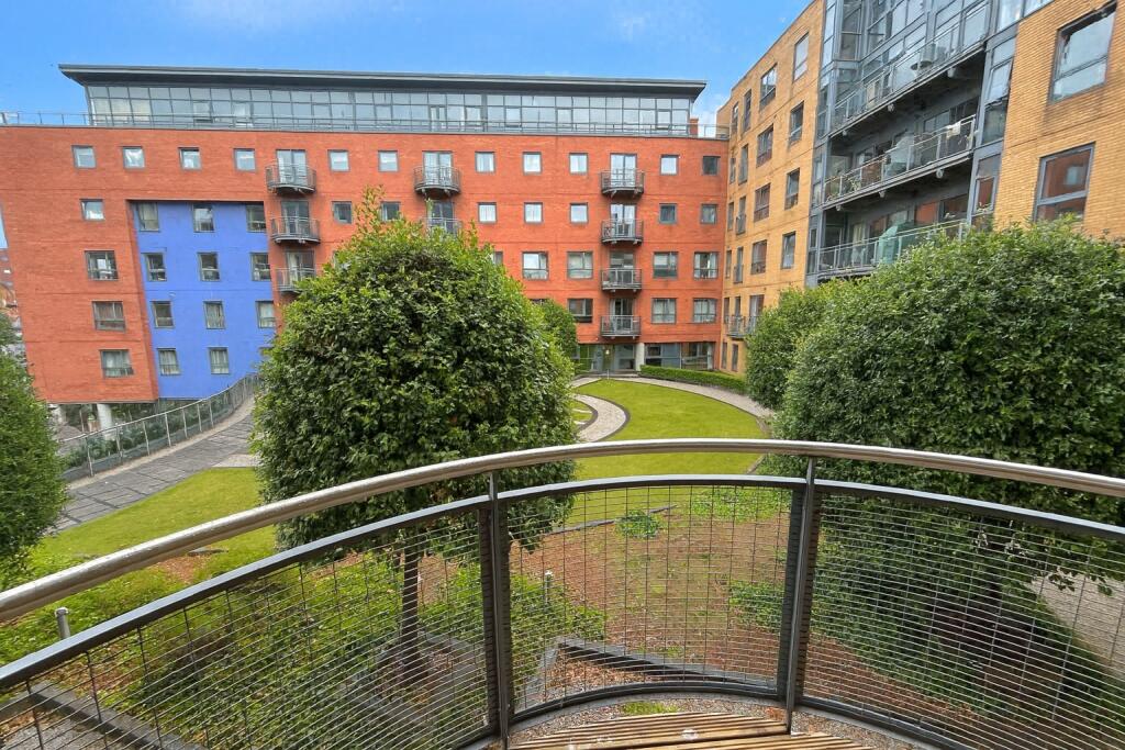 View of a modern residential complex featuring ...