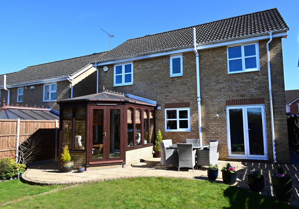 Private Rear Garden With Conservatory View