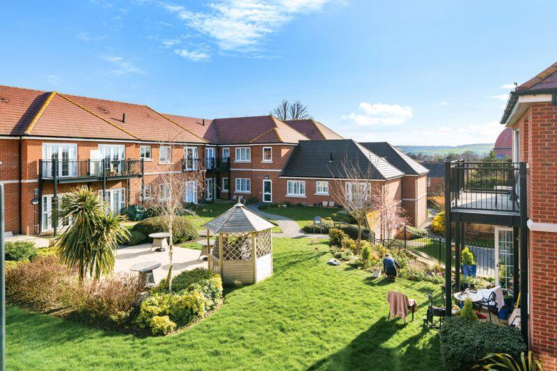 Landscaped gardens with seating