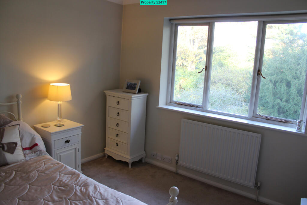 Five bedrooms overlooking grounds