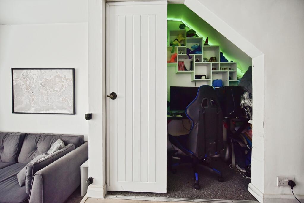 Under Stairs Office Space