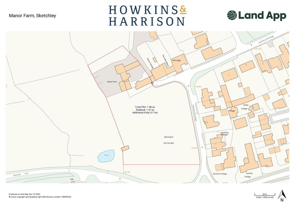Manor Farm Sketchley Plan