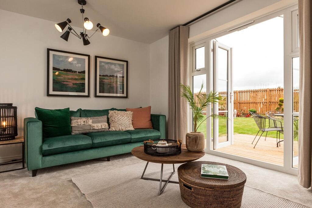 French doors opening to the garden