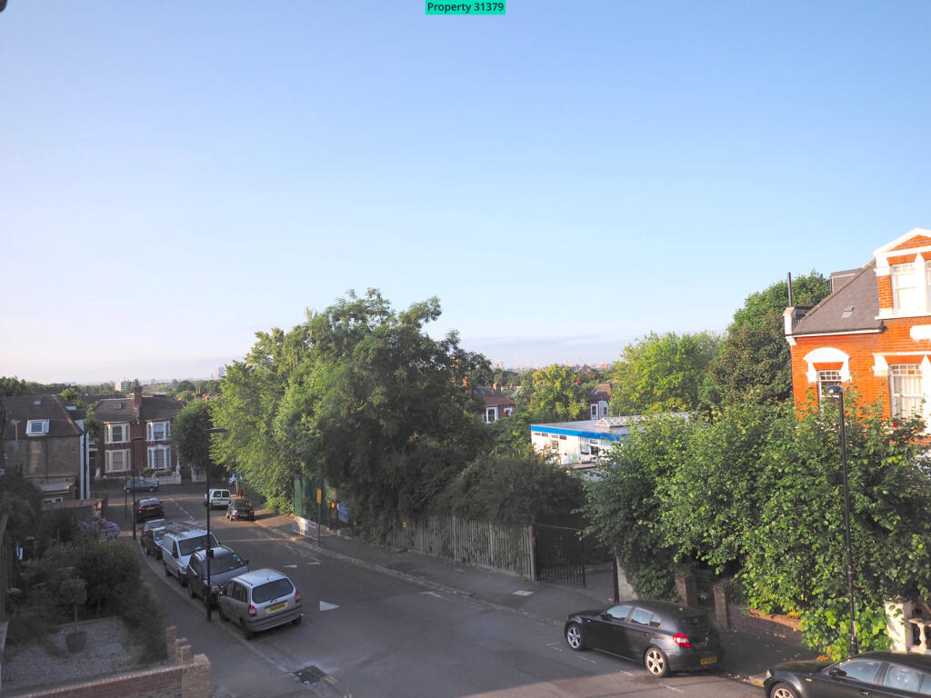 Views of central London in the distance
