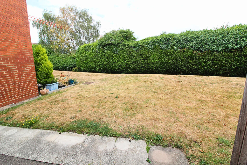 back of the property