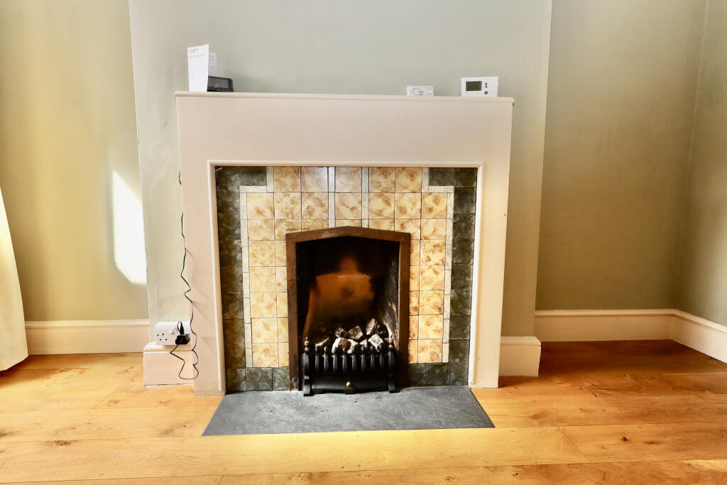 Dining room fireplace