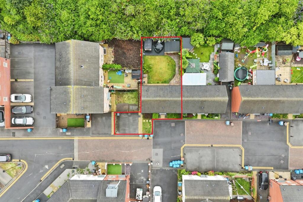 Aerial view of the property