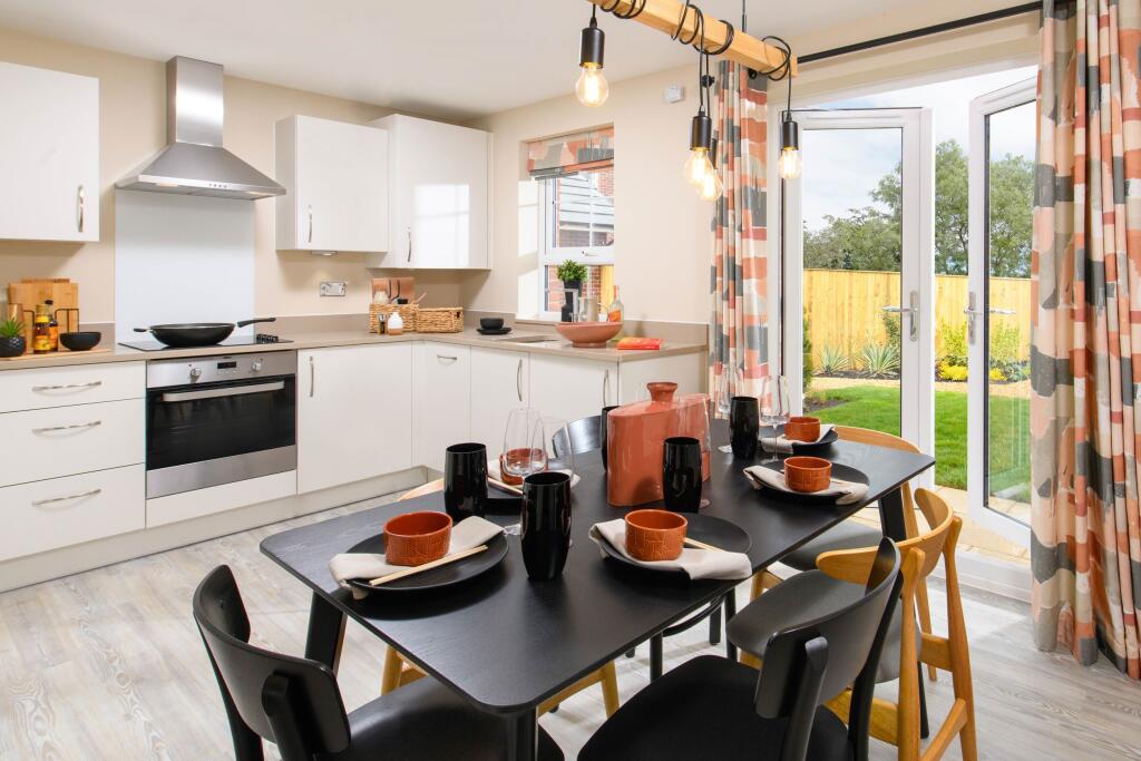 Internal image of the Ellerton kitchen dining room