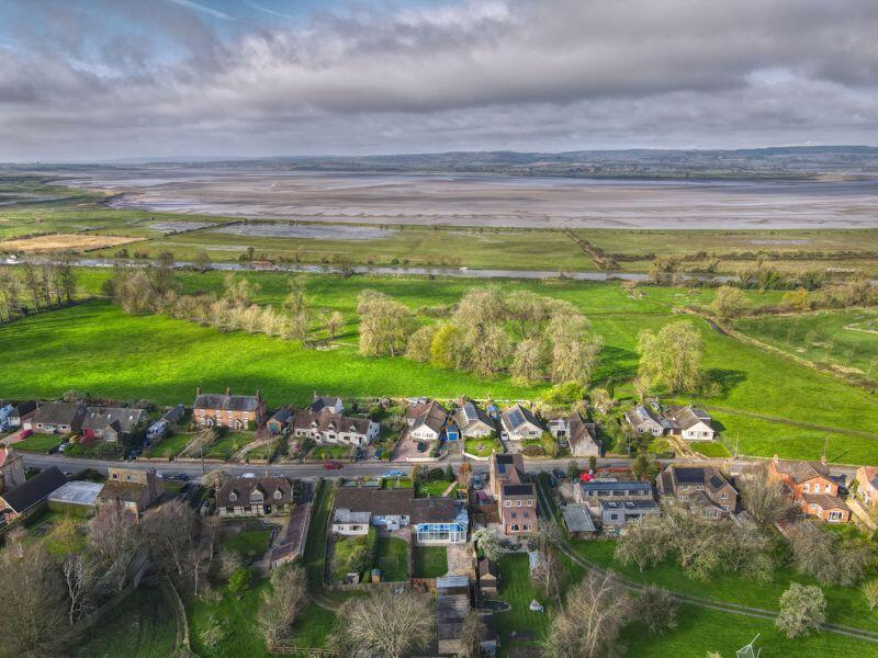 Aerial view from the rear