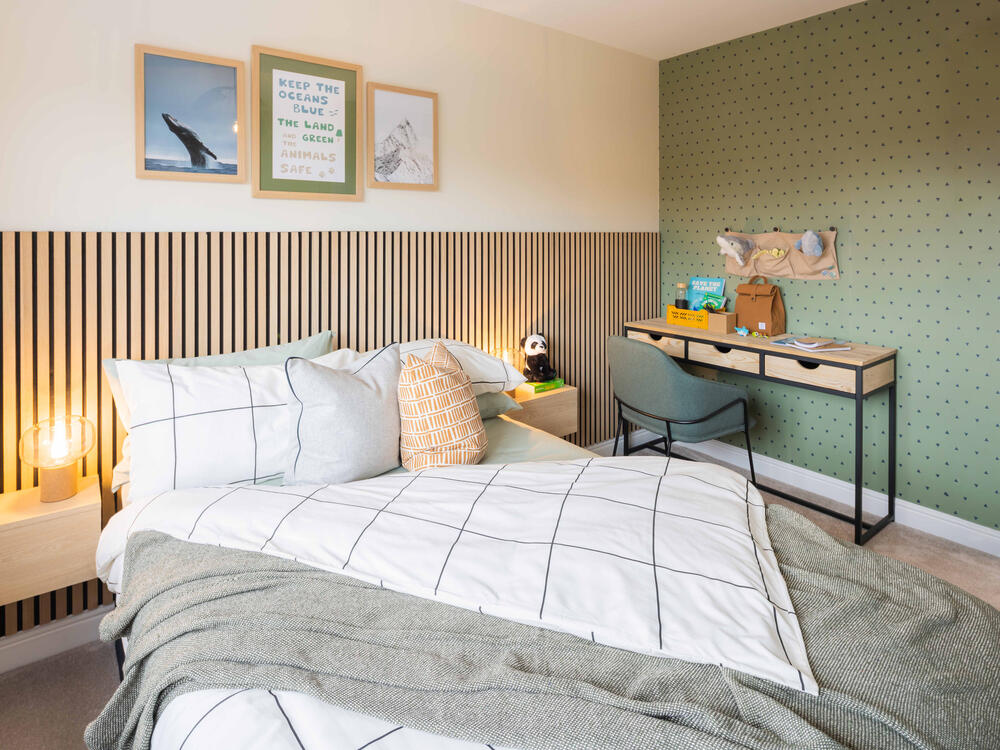 Bedroom 3 of the Oxford, a 4 bedroom house