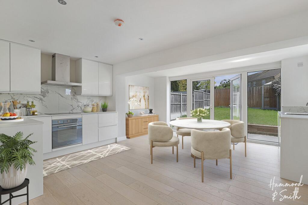 Image enhanced with CGI staging