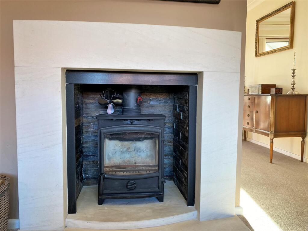 Feature Fireplace &amp; Inset Multi-Fuel Burner 068