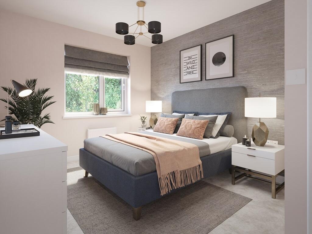 The main bedroom is a space to make your own