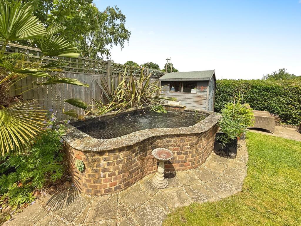 Brick Built Raised Pond