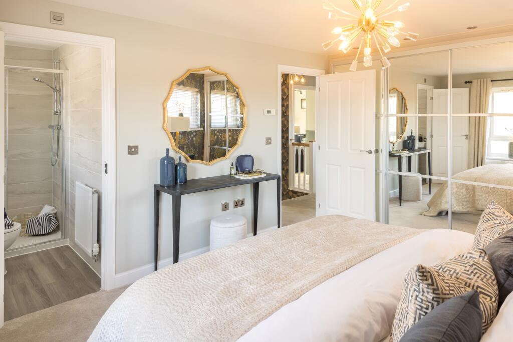 Main bedroom with en suite in the 4 bedroom Alderney