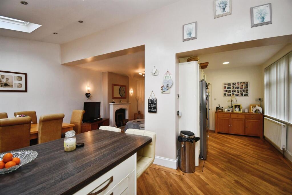 Open plan living dining kitchen