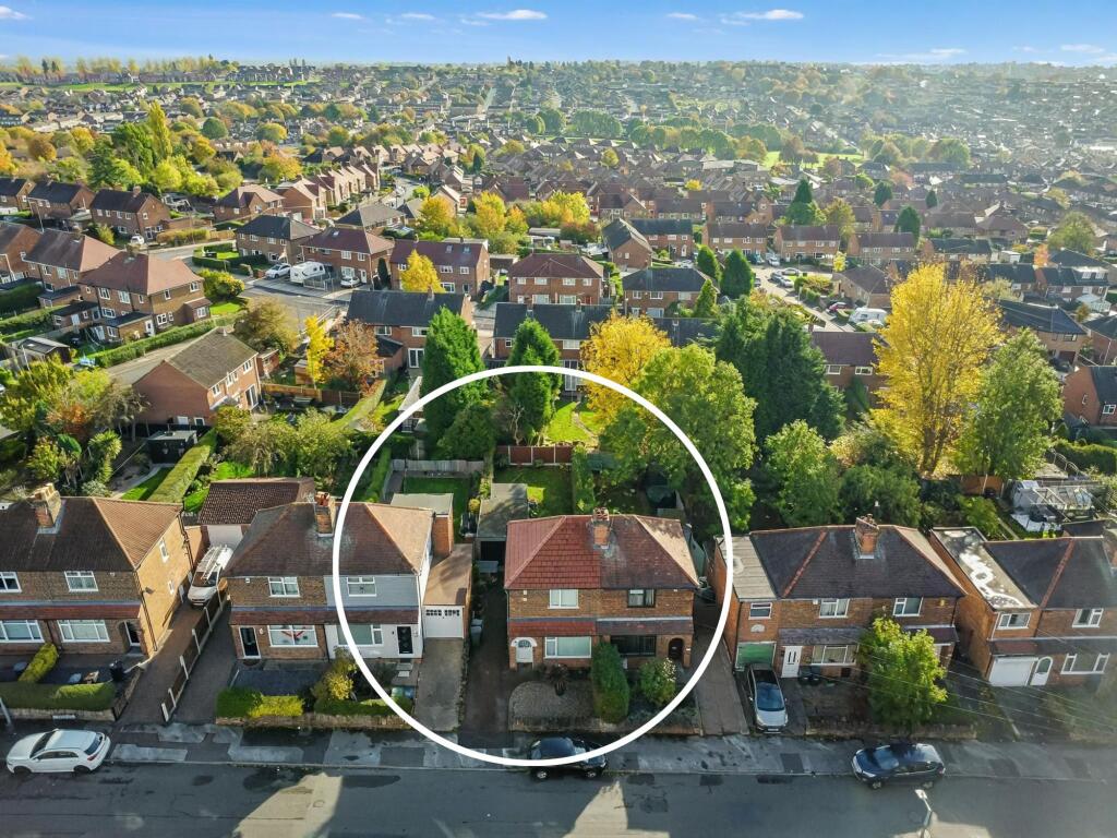 Aerial view of Property